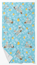Fawn Cardigan Corgi Bath Towel Large