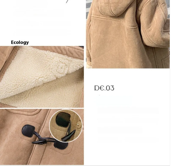 Winter Hooded Thick Fleece Women's Coat