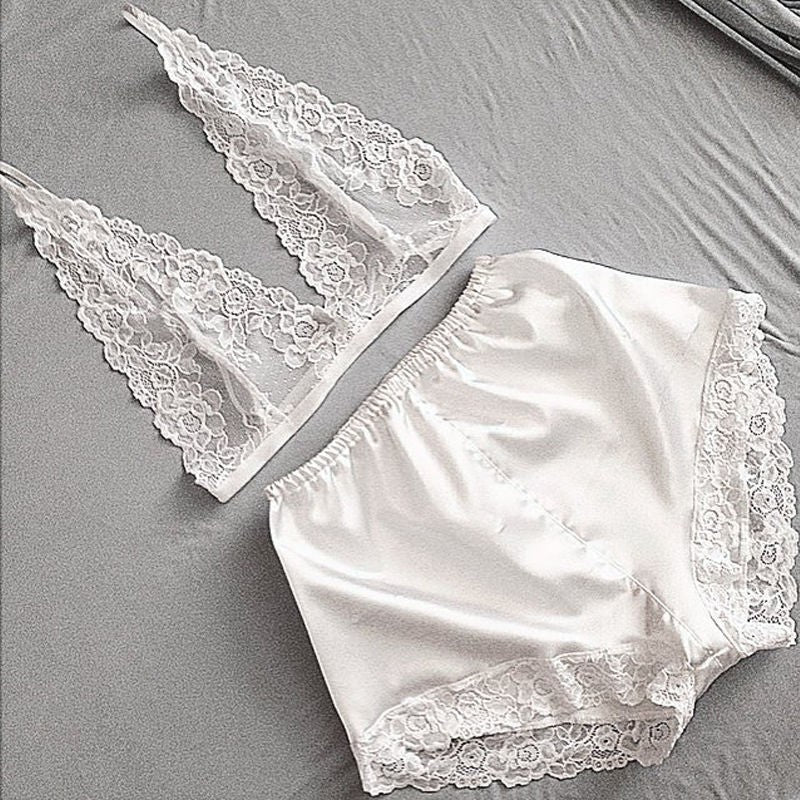 Lingerie Set with Sexy Lace Sleepwear