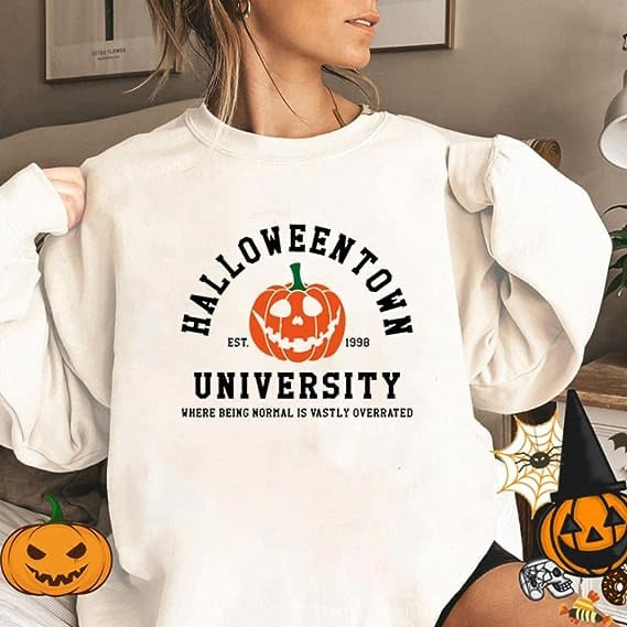 Fashion Print Round Neck Sweater