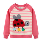 Cartoon Striped Sweater for Girls