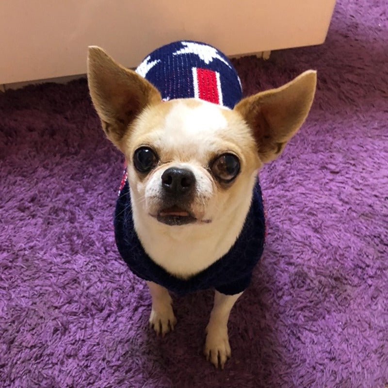 Christmas Snowflake Turtleneck Sweater for Pets