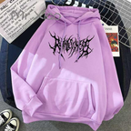 Solid Color Pocket Printed Hoodie | Streetwear