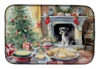 Schnauzer Christmas Cookies Dish Drying Mat
