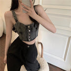 Slimming Denim Camisole Women's Summer Sleeveless Top