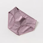Breathable Heart-Shaped Lace Antibacterial Maternity Panties