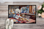 Bichon Frise Christmas Cookies Doormat