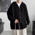 Trendy Hooded Knit Cardigan for Men in Autumn Style