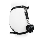 Leather Handcuffs and Panties Set with Bow for Adults