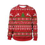 Women's Christmas Crew Neck Sweatshirt Dress | Streetwear