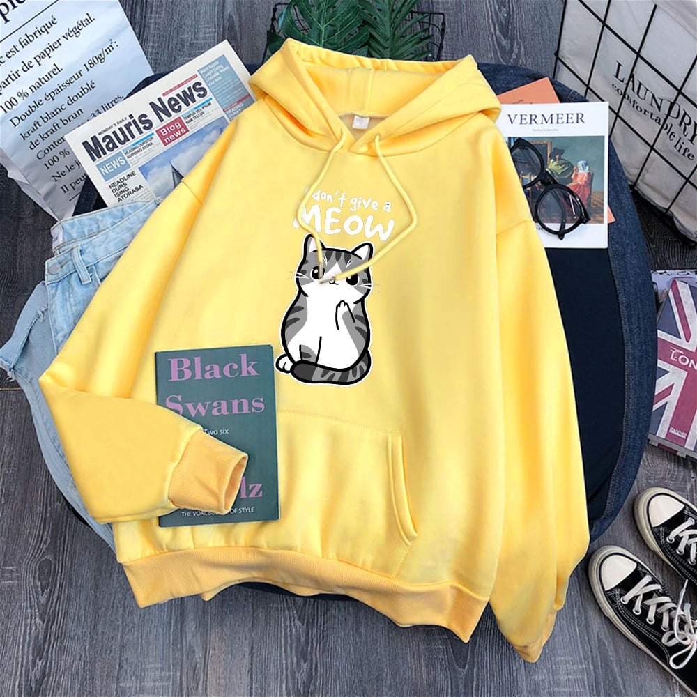 Cat Women's Plus Size Long Sleeve Hoodie Jacket