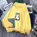 Cat Women's Plus Size Long Sleeve Hoodie Jacket