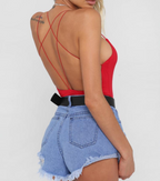 Star Backless Sexy Bodysuit for Women