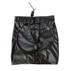 Women's Leather Pants and Bondage Underwear Set