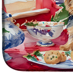 Yorkshire Terrier Yorkie Christmas Cookies Dish Drying Mat