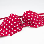 Lingerie Set with Polka Dot Bow and Back Design