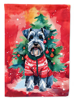 Schnauzer Christmas Garden Flag