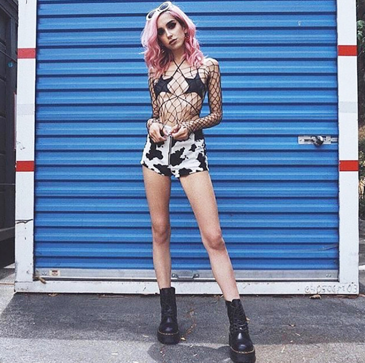 "Sexy Strappy Tank Top with Star Print Bra"