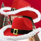 LED Colored Cowboy Hat Lamp for Christmas Parties | Embroidered Cap