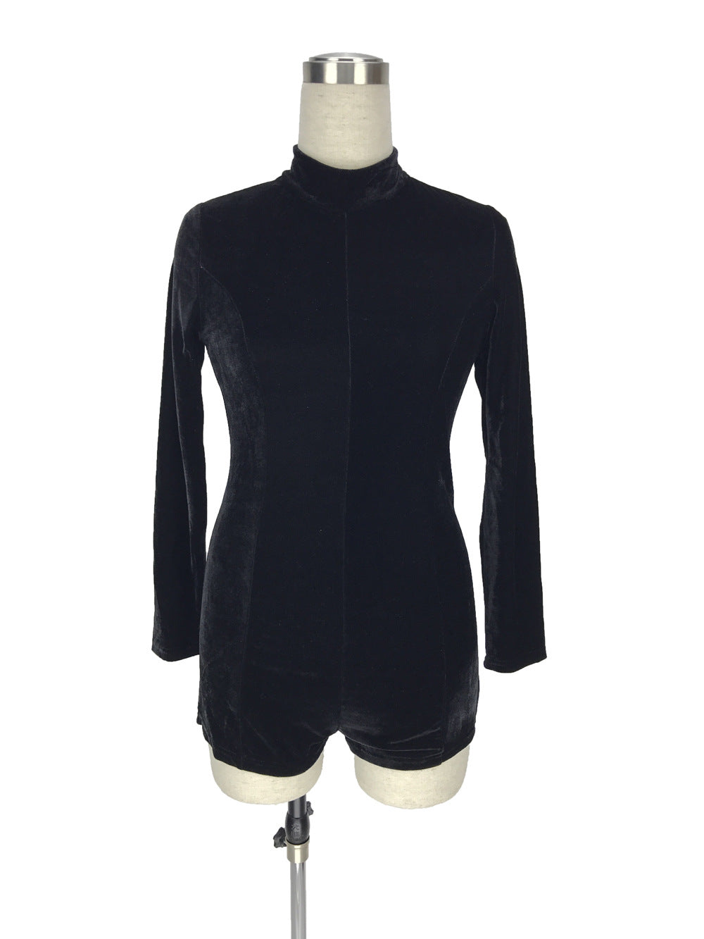 Velvet Long Sleeve Bodysuit for Women - Autumn Collection