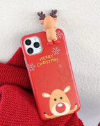 Cartoon Santa Silicone Phone Case for iPhone Models | Protective Cover