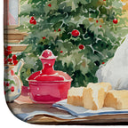 Japanese Spitz Christmas Cookies Dish Drying Mat