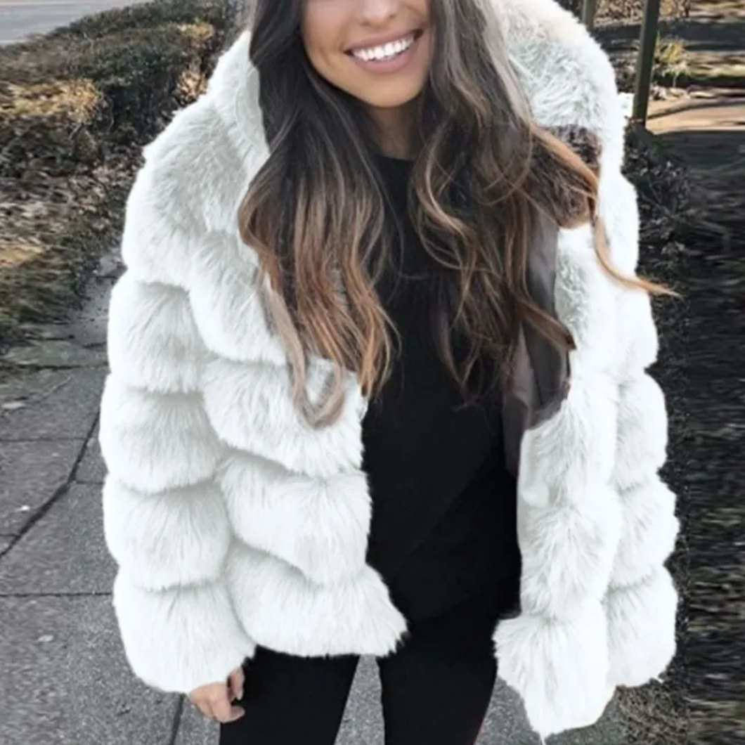 Women's Luxury Faux Fur Jacket