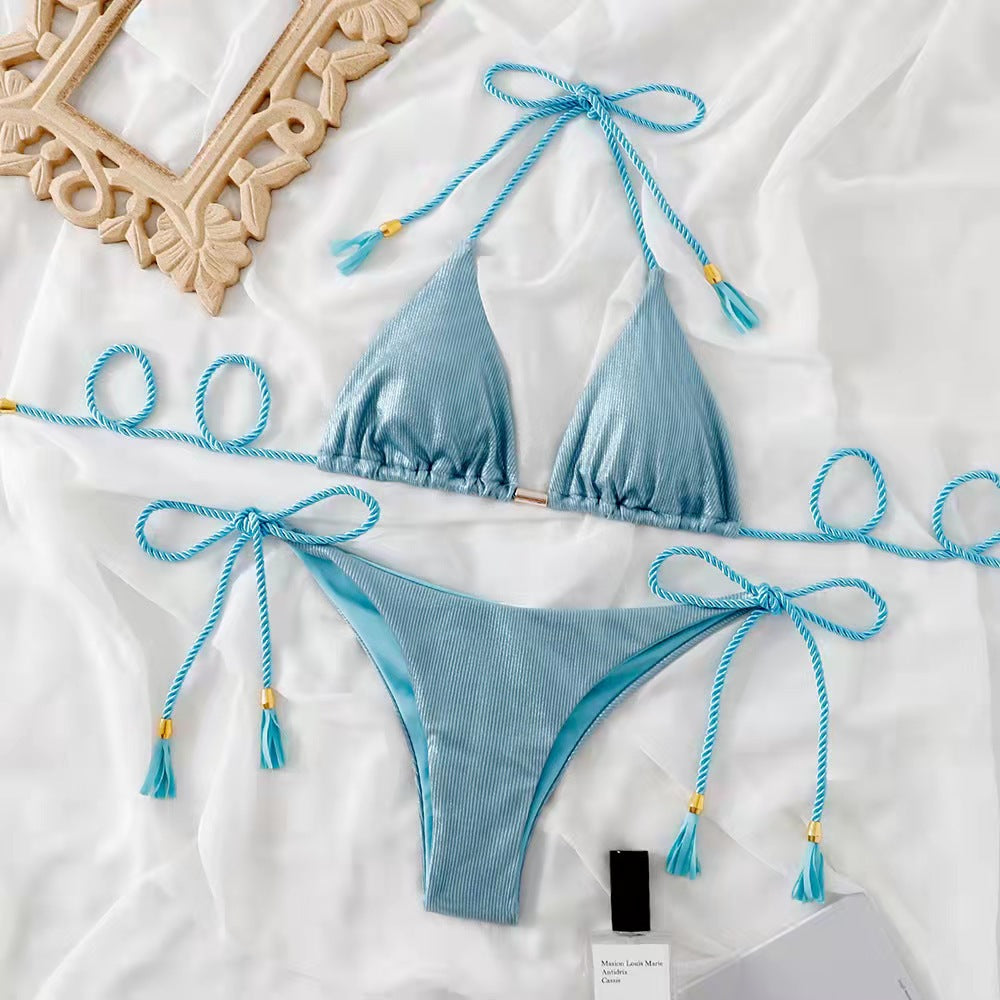 New Sexy Bikini Swimwear Set with Fringes for Women