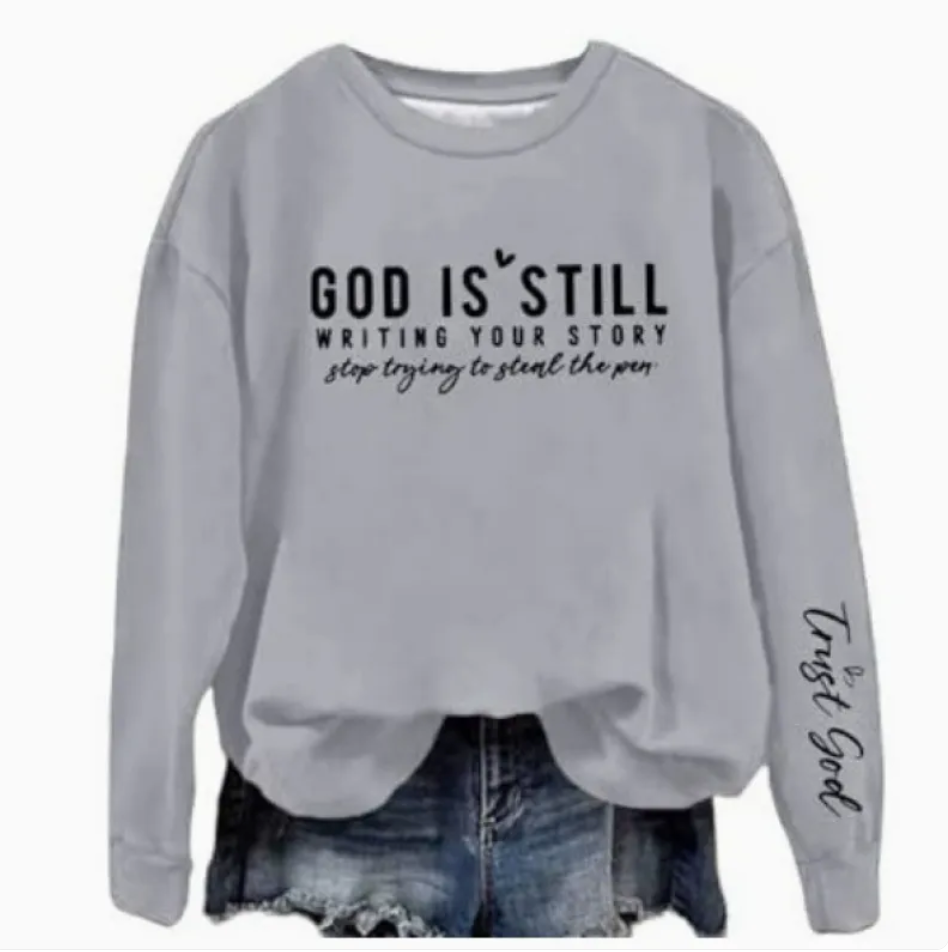 Vibrant Letter Print Crew Neck Sweatshirt | Streetwear