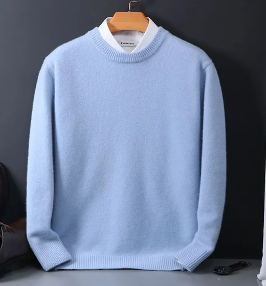 Men's Oversized Knit Round Neck Sweater