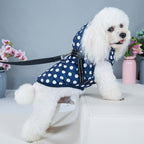 Polka Dot Dog Cotton Jacket with Velvet Warm Vest