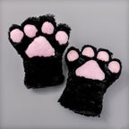 Japanese Cute Plush Cat Paw Gloves for Cosplay