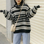 Loose Sweet Pullover Sweater in Literary Art Style | Streetwear