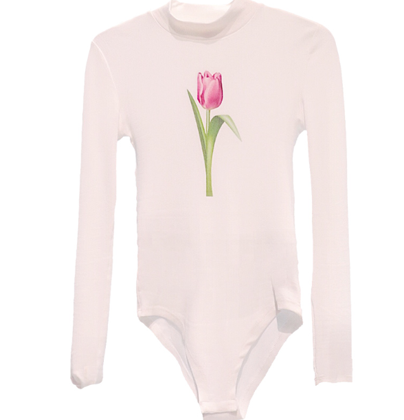 Tulip Bodysuit Long Sleeve T-Shirt