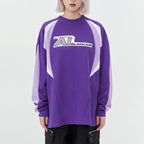 Casual Long Sleeve Sweatshirt with Letter Stitching | Streetwear