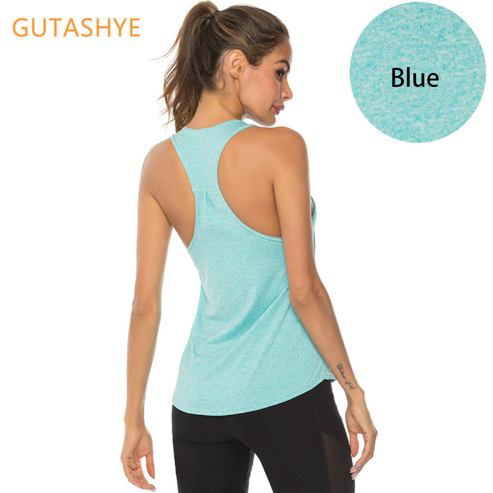 Women's Quick Dry Racerback Vest for Fitness Training