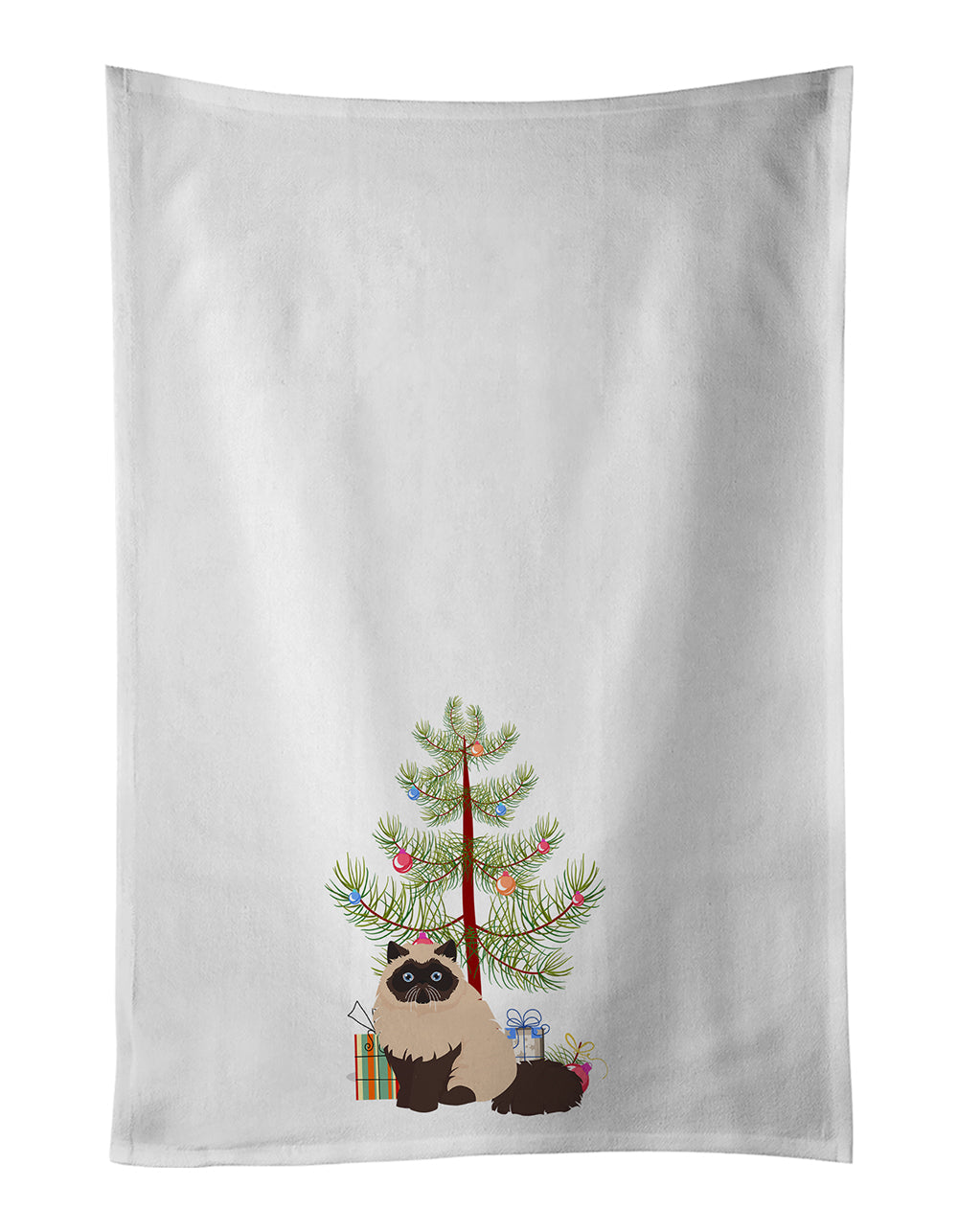 Colorpoint Persian Hymalayan Cat Christmas Kitchen Towel Set of 2
