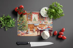 Corgi Christmas Cookies Glass Cutting Board
