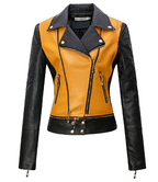 Leather Women's Jacket - Short Blazer Style