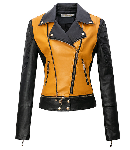Leather Women's Jacket - Short Blazer Style