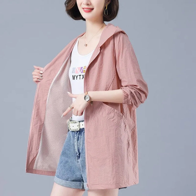 2023 Women's Loose Long Jacket for Spring and Autumn