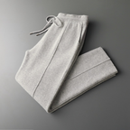 Casual Wool Straight-Leg Pants