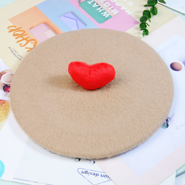 Wool Painter Japanese Parent-Child Beret Hat | Embroidered Cap