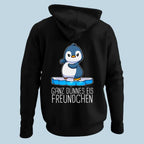 Korean Style Women's Hooded Sweater with Penguin Print