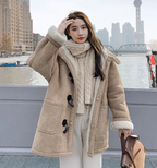 Winter Hooded Thick Fleece Women's Coat