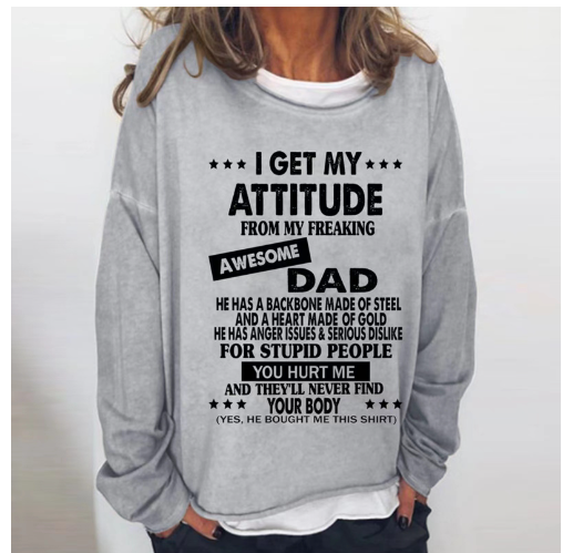Awesome Mom Attitude Sweatshirt | Streetwear