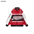 Boys Hip Hop Leather Jacket & Cargo Pants Set