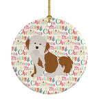 Havanese #2 Merry Christmas Ceramic Ornament