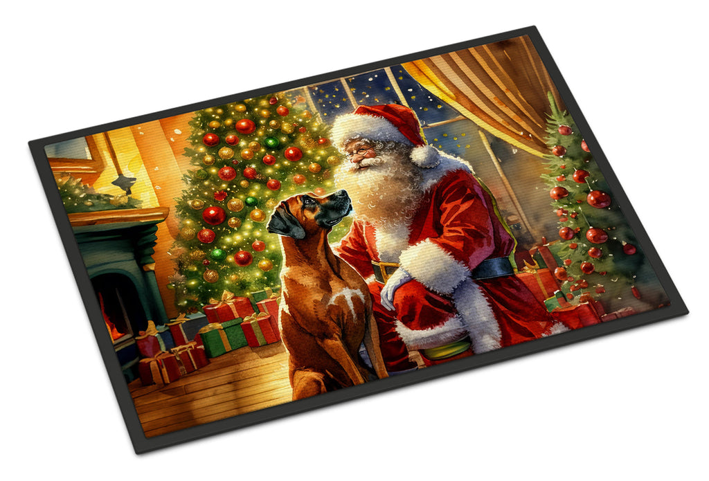 Rhodesian Ridgeback and Santa Claus Doormat