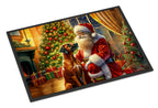 Rhodesian Ridgeback and Santa Claus Doormat
